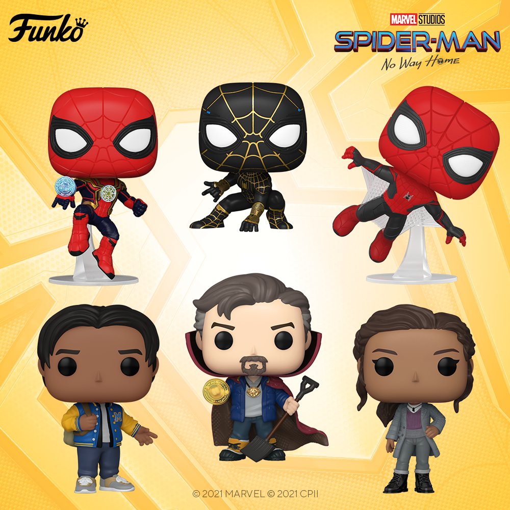 OriginalFunko's tweet image. Coming soon: Pop! Marvel - Spider-Man: No Way Home. Pre-order today to add to your collection ➡ bit.ly/3AlXp9T  #Marvel #Funko #FunkoPop @MarvelStudios