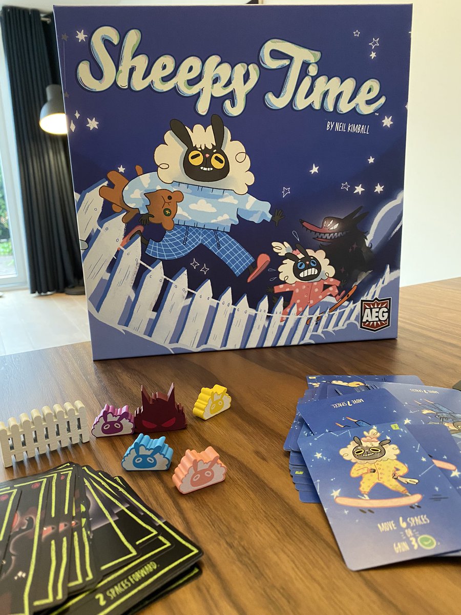 BoardGamesTeam's tweet photo. Do you count sheeps in order to fall asleep easier? 

If yes, now it's the time to meet them 💤 🐑

Watch out for the nightmares! 👾🐺

@aegminions @alderaceg @alderacentertainment 

#alderac #alderacgames #WeMakeFun #boardgamesteam #boardgames #tabletop #tabletopgames https://t.co/FlqcOt8JQo