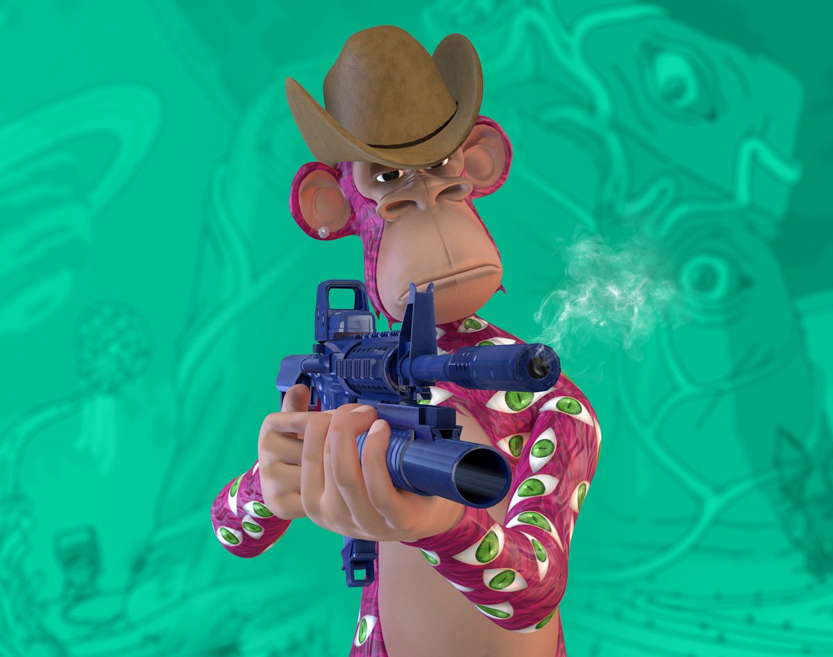 Watch your back Deathbots! ☠️🤖 Bored Apes are coming with the force of HOK 🌟 <a href="/HouseofKibaa/">House of Kibaa</a> <a href="/BoredApeYC/">Bored Ape Yacht Club 🍌</a>