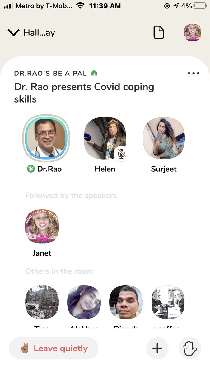 JanetManningRN's tweet image. ⁦@Clubhouse⁩ ⁦@raokolusu⁩ #medtwitter #medbot #cardiobot 😊Thanks Dr Rao😊🌸❤️