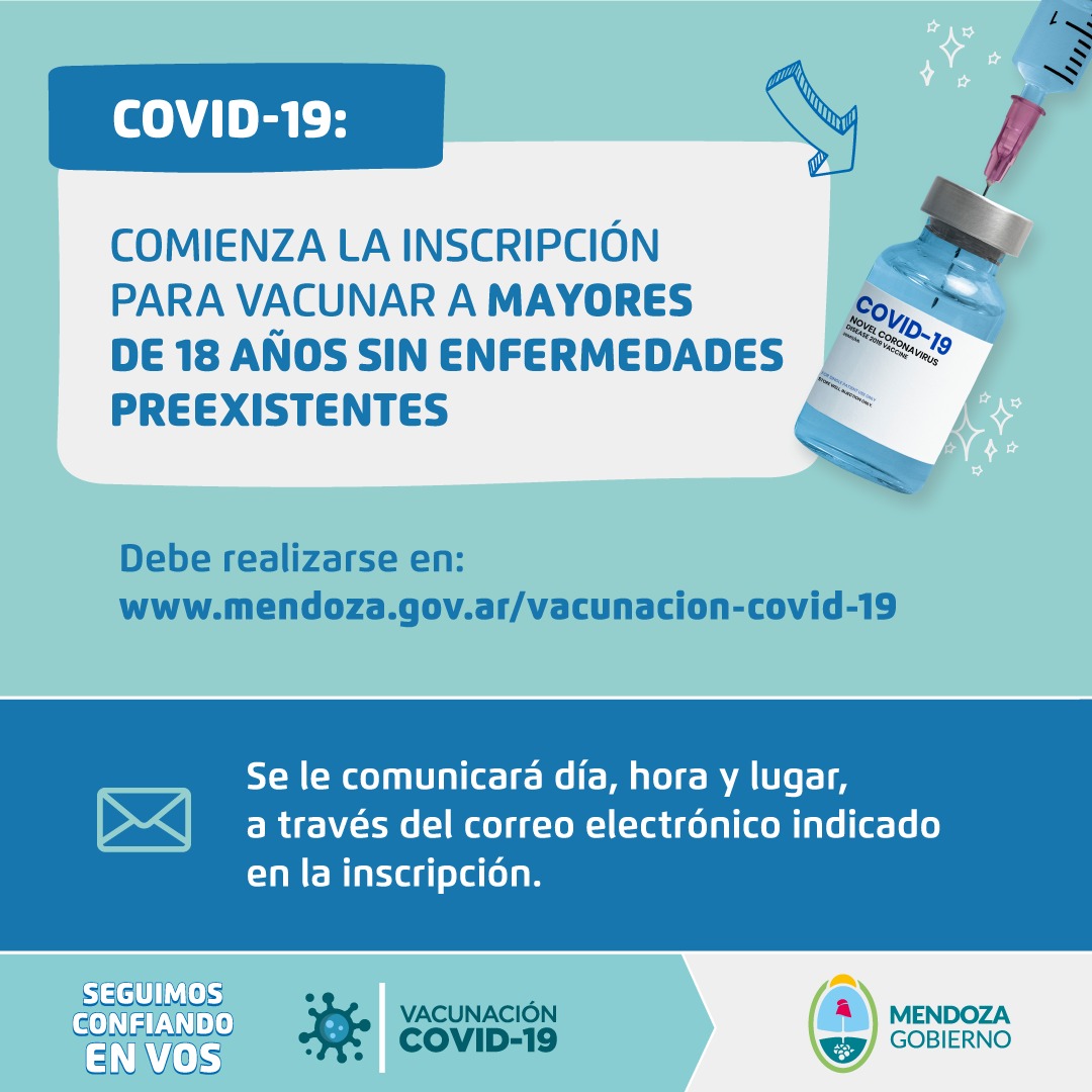 BuddhaTrials's tweet photo. En Mendoza a partir de hoy los mayores de 18 años ya se pueden vacunar contra la COVID-19. De esta manera continúa a buen ritmo nuestro plan de vacunación, que hoy cuenta con 19.708 turnos asignados y un promedio diario de 20.000.

Pueden inscribirse aquí: https://t.co/4wxRK8b8Wn https://t.co/xlqEigFSj1
