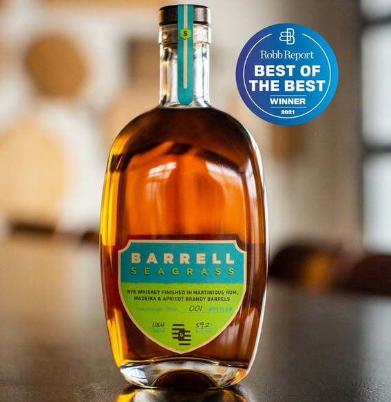 CraftSmoke2's tweet photo. Did you know Barrell Seagrass was selected Best in Spirits in the 2021 Best of the Best @robbreport?  Stop in for your bottle today https://t.co/DUdwzfoyTx