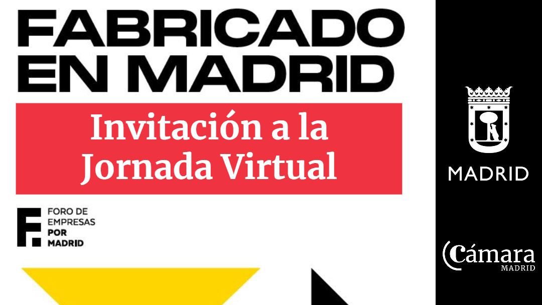 RT @pedrojcarrillo: El día 7️⃣ julio volvemos a hablar de #Industria en #Madrid 🚀Tremendo apoyo del área de economía del @MADRID a este sector. Jornada #FabricadoenMadrid organiza @CamaradeMadrid  @foroempresasMAD gracias por invitarme 🙌🏻 #Industria40 
T…