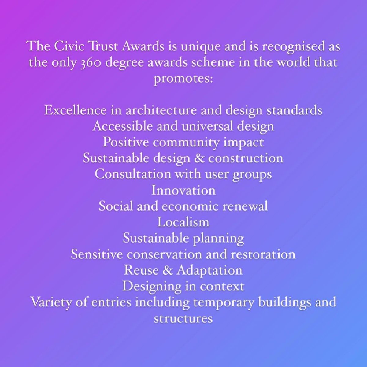 CTAConservation's tweet image. 2022 Civic Trust Awards Application Round is NOW OPEN civictrustawards.org.uk/apply Application guide civictrustawards.org.uk/uploads/CTA_AP… #architecture #Sustainability #Accessibility #CommunityEngagement #Conservation #Restoration #universaldesign 
#reuse #adaptation #publicrealm #infrastructure