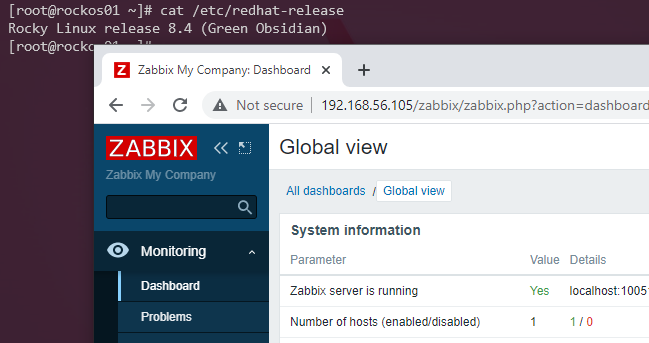 SuperHernandes's tweet image. Testing ok with #rocklinux + #zabbix