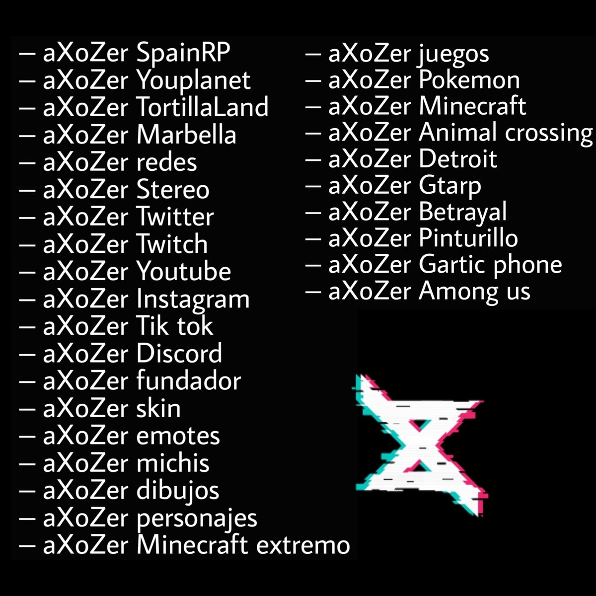 Esliyxz_'s tweet photo. AXONERZ 🤍

Hice una lista de palabras que podríamos utilizar para las búsquedas de google / Internet https://t.co/PsV0wkPnVW