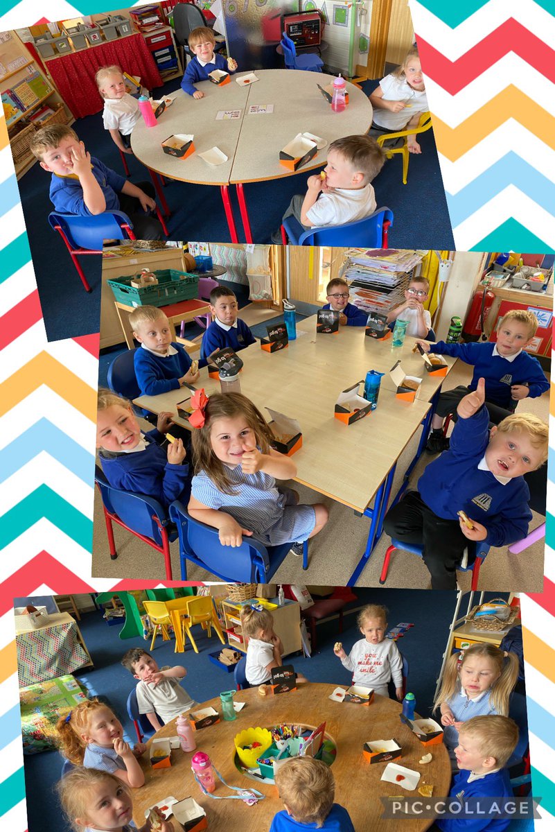 mrshiller2's tweet photo. We stayed at school today for lunch. You know it’s good when it’s quiet in nursery…..and there were no chips left by the time we’d conquered the ketchup bottle! 😋 Thank you to the ladies in the kitchen-it’s a big 👍🏻 from nursery @YsgolMaesglas https://t.co/ztLaANBHEj