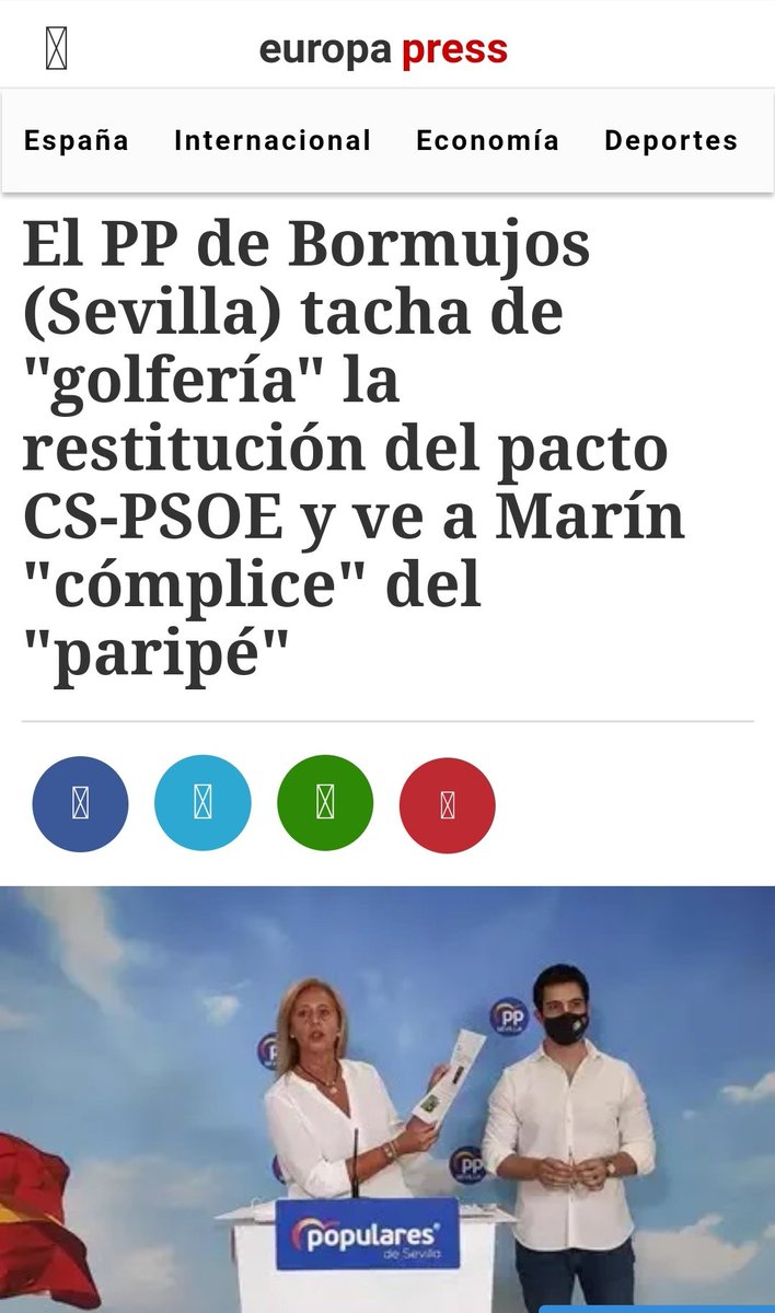 <a href="/BalEdmundo/">Edmundo Bal</a> Los bormujeros tampoco merecen un alcalde ya no imputado sino procesado por corrupción que tiene juicio penal abierto. Hipócrita. <a href="/Cs_Andalucia/">Ciudadanos Andalucía</a> @JuanMarin_Cs vuelven al gobierno de la corrupción en Bormujos. ¿Que esconde <a href="/InesArrimadas/">Inés Arrimadas</a> <a href="/CiudadanosCs/">Ciudadanos 🇪🇸🇪🇺</a>? Pronto sabremos la verdad.