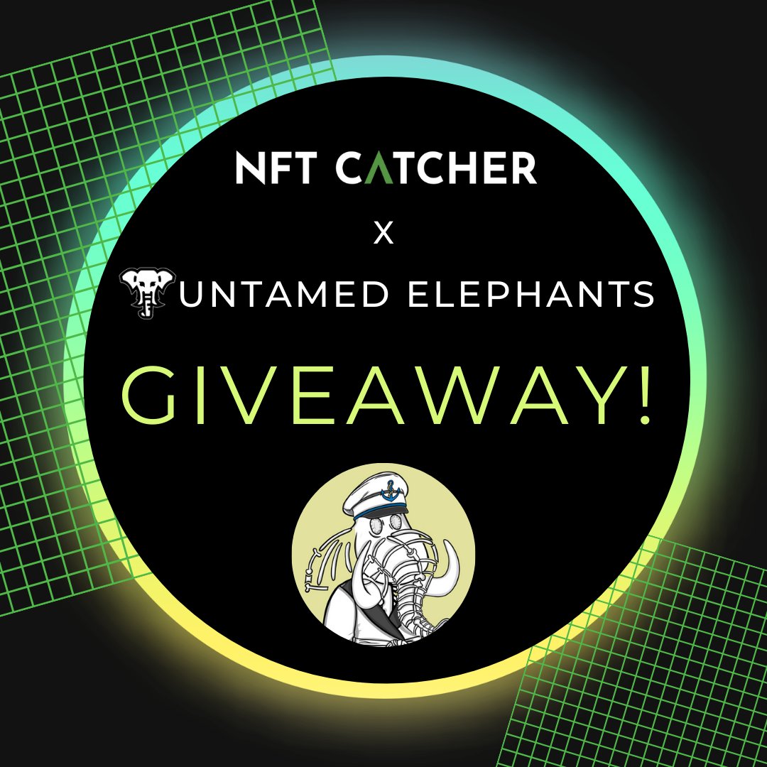 NFTCatcher's tweet photo. 🚨Giveaway!🚨

We partnered with Untamed Elephants for a #giveaway! Want to win one of these awesome elephants before their launch?

How to enter:

📌Follow them @ElephantNFTS
📌RT this post
📌Tag 3 friends
📌Join their Discord: https://t.co/B3kuo9piDu 

*Giveaway will last 24hrs https://t.co/fcCYrVmFoC