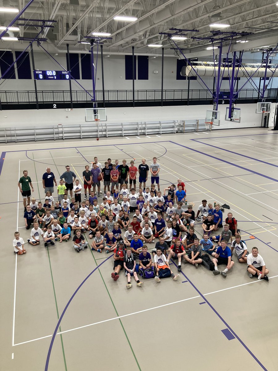 101 Huskie hoopers showed up over the last 3 weeks for basketball camp! It was awesome seeing all of them in action #huskiehoops
