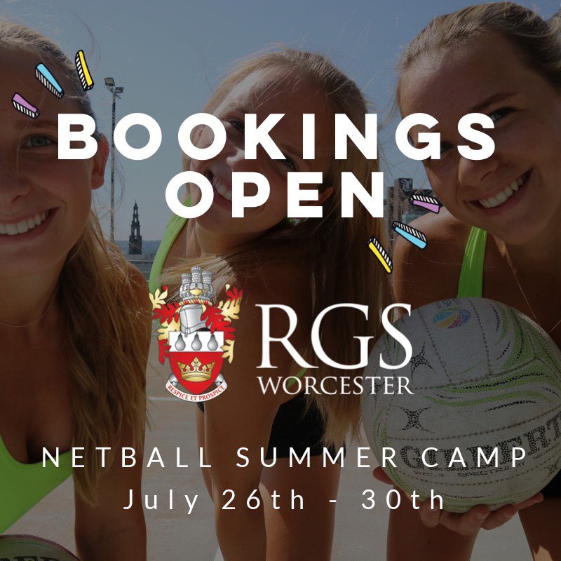Come and join us from the 26th - 30th July at <a href="/RGSWorcester/">RGS Worcester</a> - 5 days of jam-packed netball fun with top VNSL players coaching the next gen!! 😎☀️