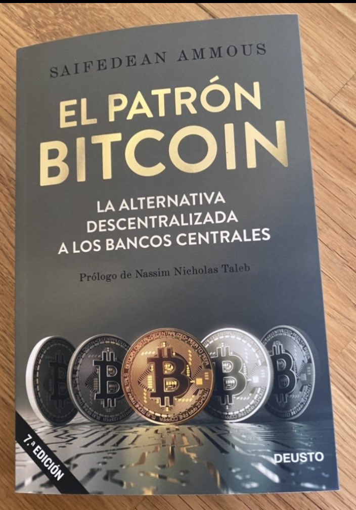Si esta publicación llega a los +100 RT regalaré a todos mis seguidores el libro “El Patrón #Bitcoin : La alternativa descentralizada a los bancos centrales 💰
Libro brutal  para inicar tu camino en el entendimiento de las #crypto  😍 $BTC