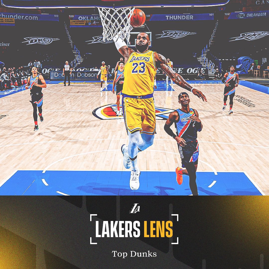 Lakers's tweet image. Lakers Lens 📸

Our guys got some serious air this season. Check out these 🔝 dunks.