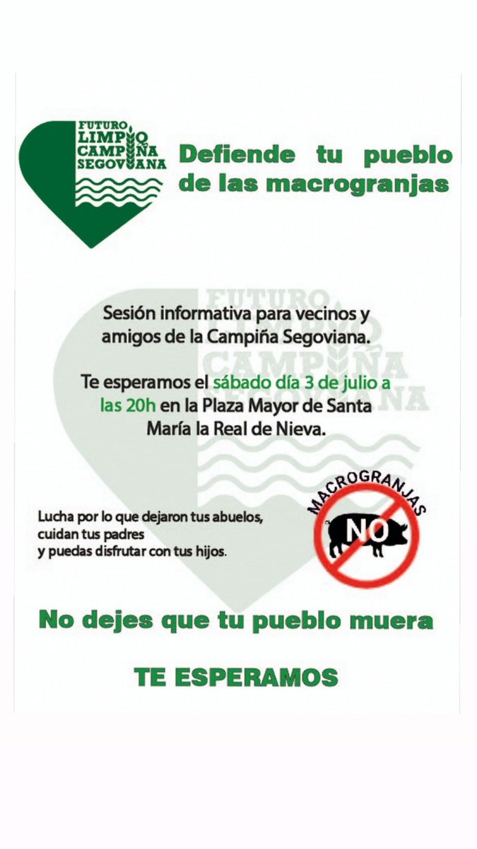 PodemosSegovia's tweet photo. Mañana estaremos en la Campiña Segoviana en defensa de la ganadería tradicional y el medio ambiente, no te lo pierdas! https://t.co/53eQh4fLrN