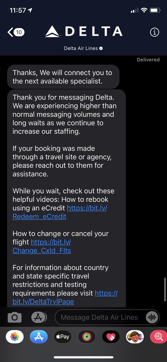 antoniodelucci's tweet photo. Dear @Delta its absolutely ridiculous that I have had to wait literally 2 DAYS to try and get ahold of a representative for an upcoming flight. 2 days. I’m a loyal medallion member - but this is making me seriously reconsider taking my continued business elsewhere. https://t.co/PIwZTtyhoe