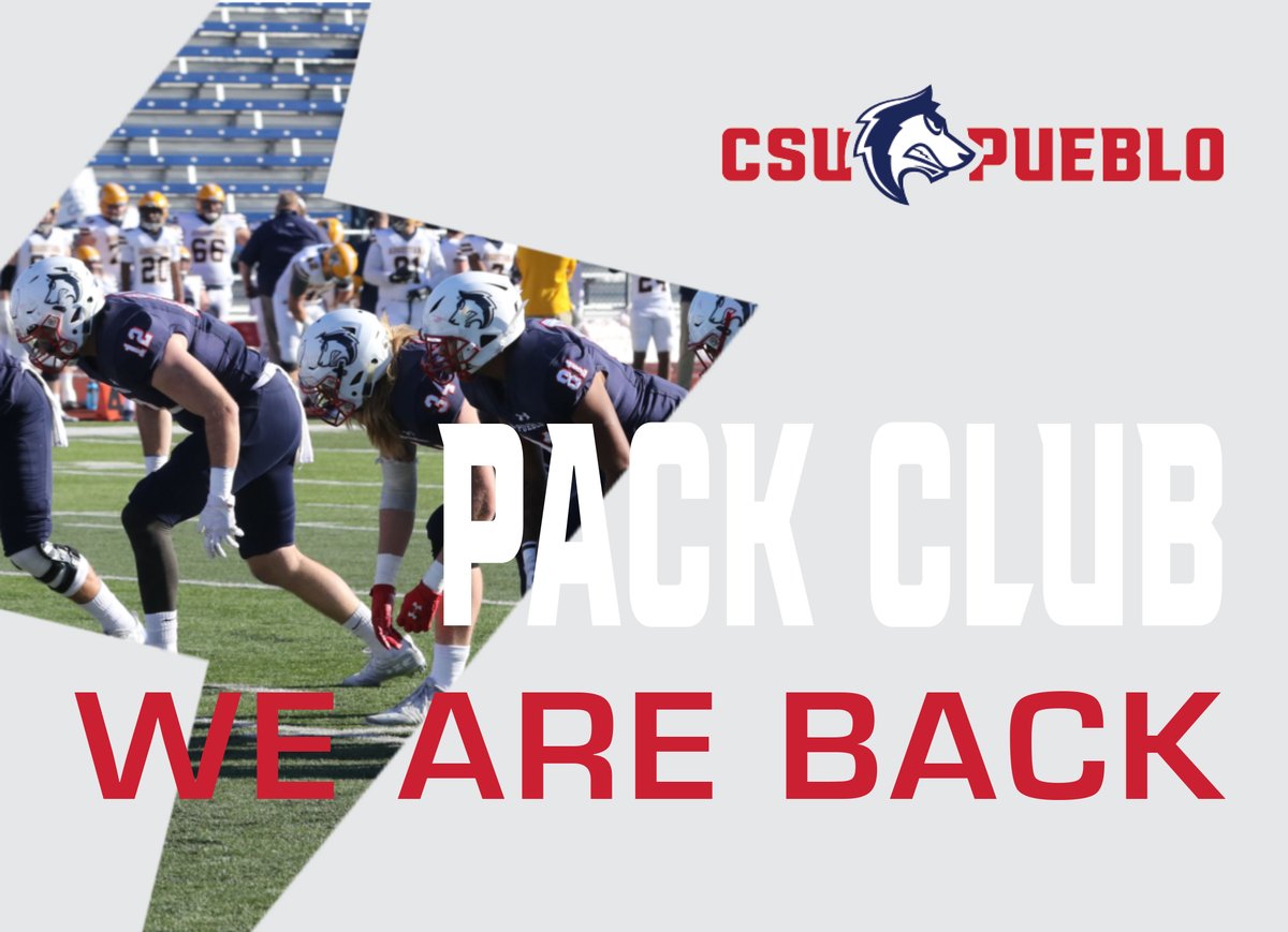 gothunderwolves's tweet photo. 𝙒𝙀 𝘼𝙍𝙀 𝘽𝘼𝘾𝙆!

#PackNation! Want to learn more about how you can #BackthePack? Click the link below to Join the Pack Club, the Official Booster Club of CSU Pueblo Athletics! #DevelopingChampions 

JOIN - https://t.co/3nXYfwshIz https://t.co/GaTSvJ1prs