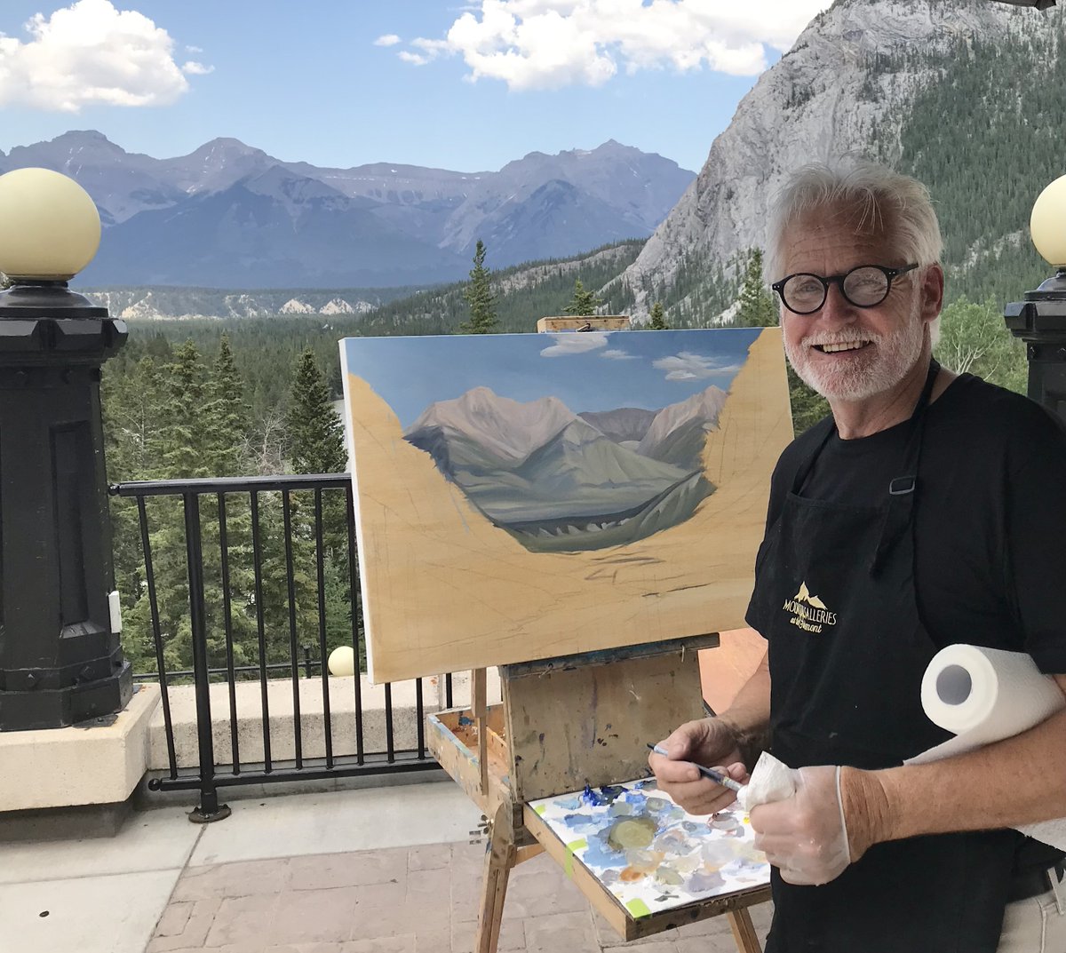 MntGalleries's tweet photo. Stop by the Art Room at the Fairmont Banff Springs and catch Mountain Galleries artist Kenneth Harrison at work on new oils through Sunday July 4
#CanadianArt #mybanff #banff #travelalberta https://t.co/Qj8soSOyUH