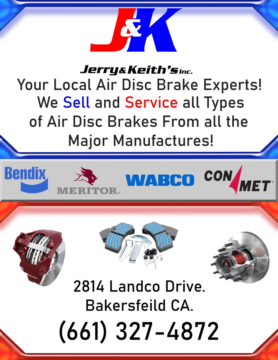 JerryandKeiths's tweet photo. We know what were doing when it comes to air disc brakes, and we DONT even need a vin to get you back on the road! https://t.co/exREM3sJav