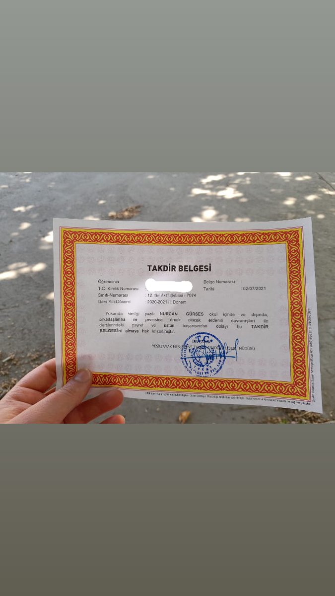 #Taktirbelgesi almayan kaldımı
#karne