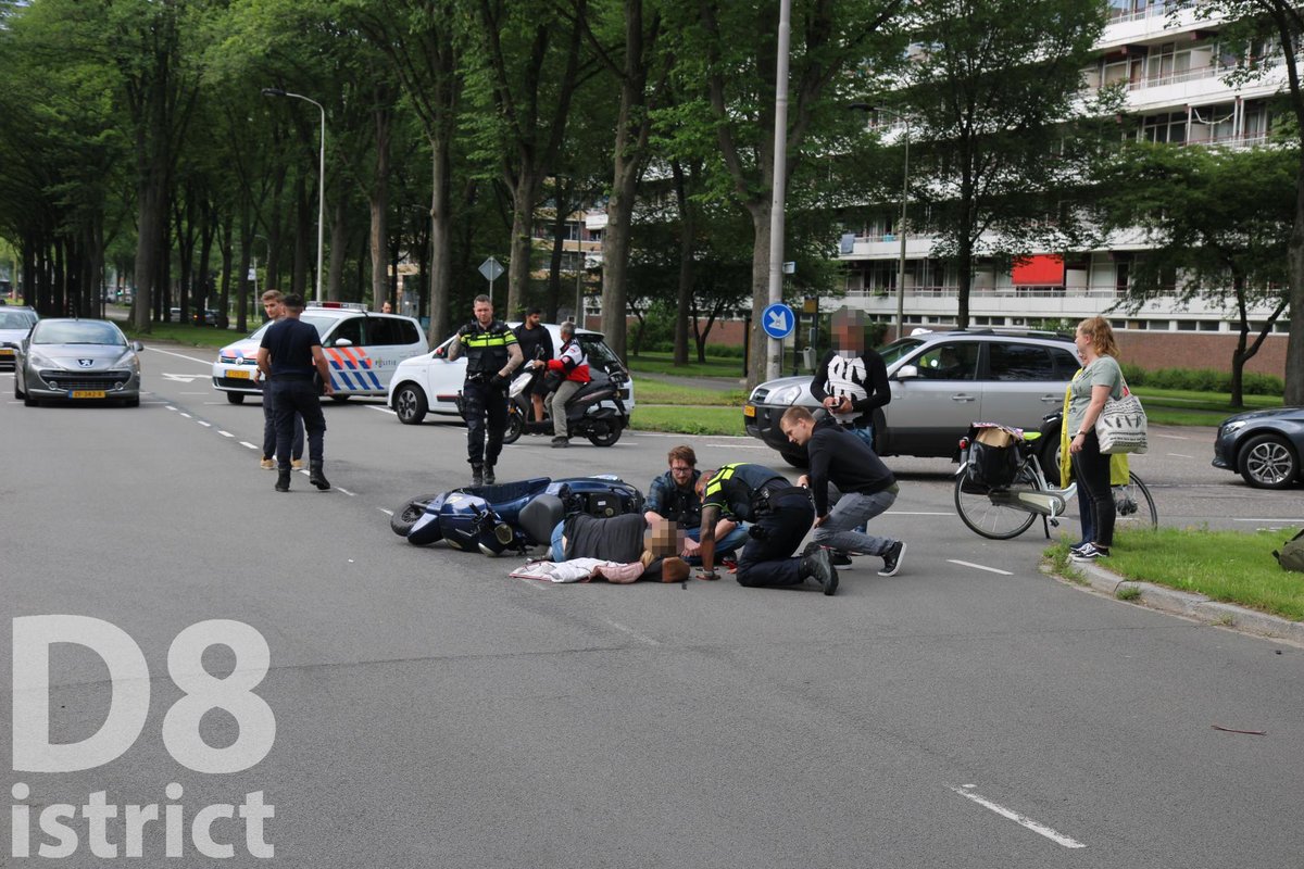 Melding aanrijding Voorhofdreef Delft
