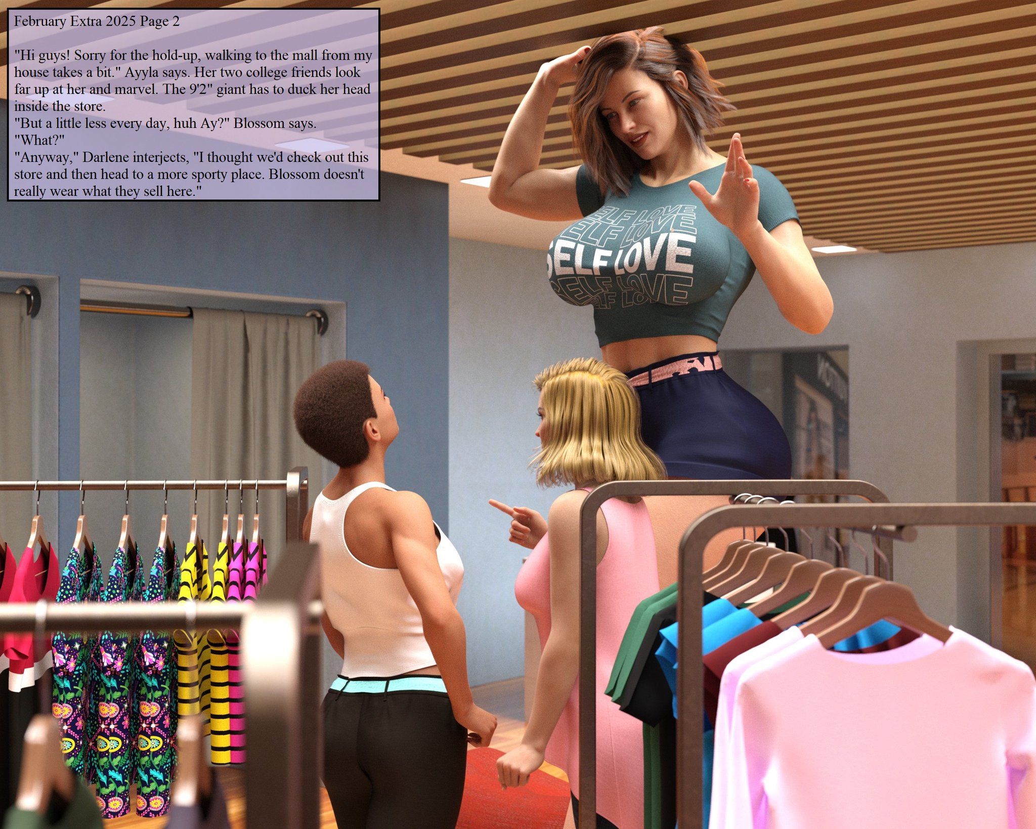 Ayyla on X: Hanging out with old college friends! Nothing fits me here  though, it's just something to do. #giantess #struggle  t.co2X3VH1fLRW  X