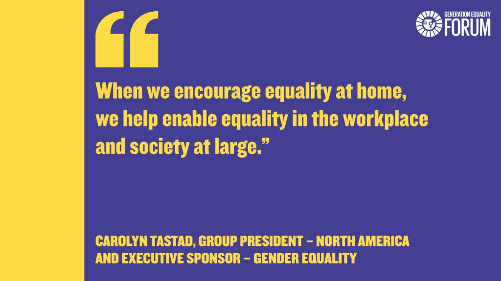 We believe that caring for the home and family has no gender – because we #ChooseEqual. Carolyn Tastad speaks with @Promundo_US about our shared commitment to tackle the disproportionate amount of domestic work done by women in most homes. #ShareTheCare #ActForEqual