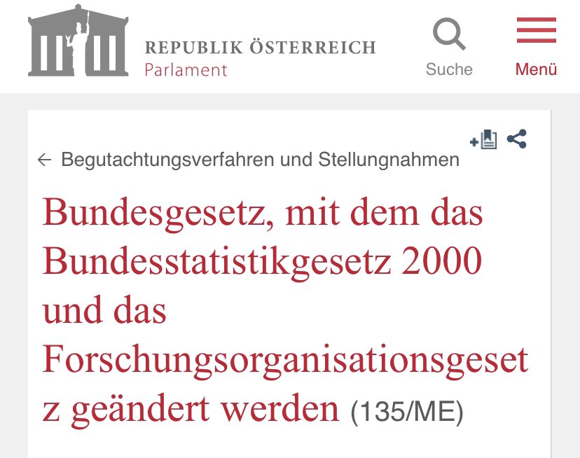 HO2604's tweet photo. We‘ve come a long way:
“Lex Gerhard Schwarz” ⬇️
@registerforsch1 #Bundesstatistikgesetz #AustrianMicroDataCenter #Registerforschung https://t.co/5ozi4rCXJO