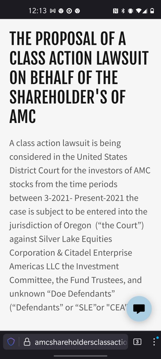 #AMCSTRONG  #AMCSqueeze #amcstock #AMCWEEK #AMCSTRONG #AMC100K #AMCPARTY #SilverLakeEquity #Citadel #wallstreetsbets #wallstreetbets #SEC #ClassAction #LawSuite #reddit 
#reddit  <a href="/www/">WWW</a>.amcshareholders.com READ THE latest #Squeeze