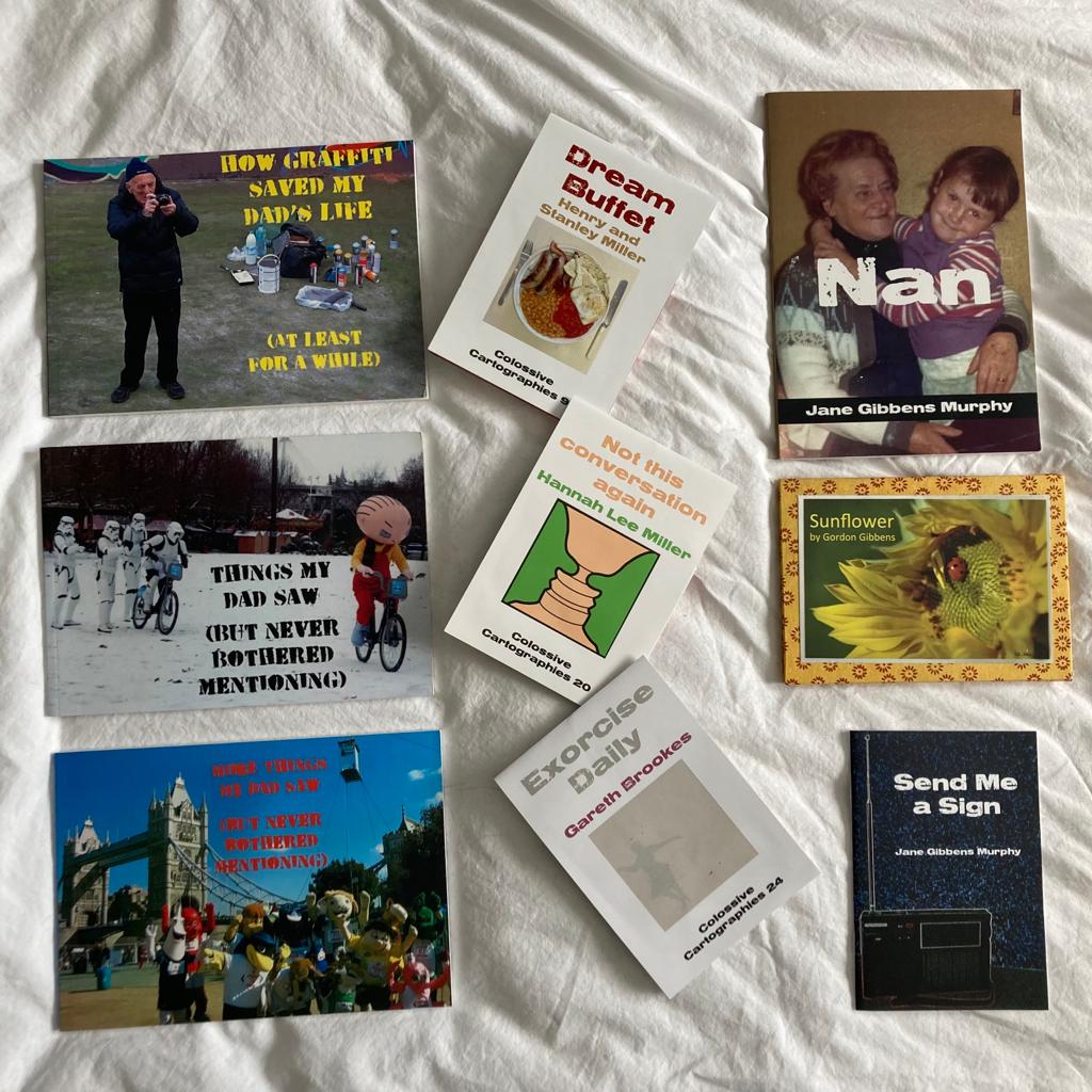 FUNDRAISING UPDATE! We've just made our latest donation to @stchrishospice in memory of @gagibbens from sales of all these lovely books and zines - bringing our running total up to £3,075.50. 

Thank you for all your support! colossive.com/product-tag/st…