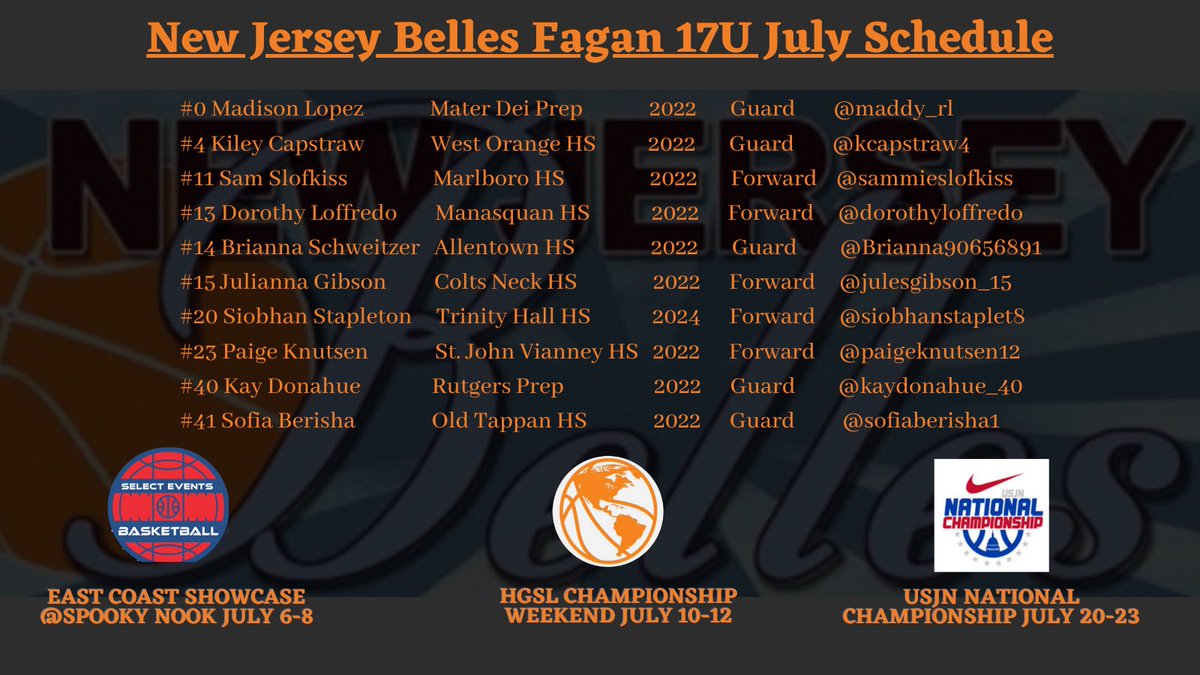 NJ Belles - Fagan U17 tweet media