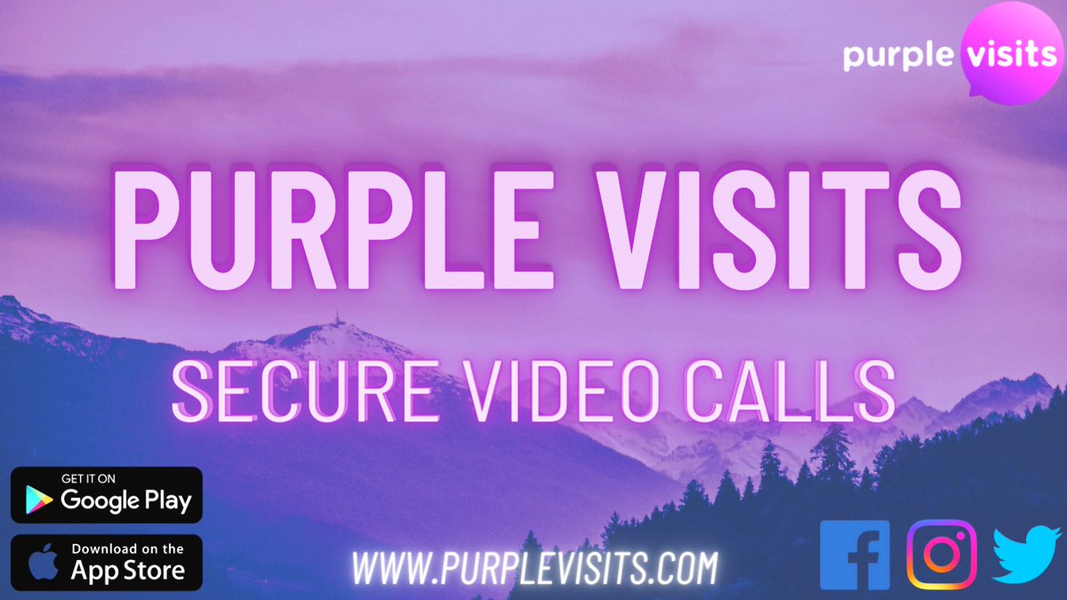 PurpleVisits's tweet photo. Have you had your first #SecureVideoCall yet? Download the #PurpleVisits app from the #iOS or #GooglePlay app stores, and register to get started 💜 https://t.co/FHlcevzMwb