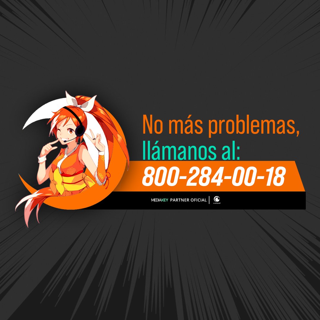 MediaKeyPlay's tweet photo. Con #MediaKey tienes el servicio que te mereces.😁

Si tienes algún problema con tu cuenta contáctate con nosotros de lunes a jueves de 11:00 a.m. a 5:00 p.m. y viernes de 11:00 a.m. a 2:00 p.m.

#Servicioalcliente #anime #Crunchyroll https://t.co/kV8mTqtALQ