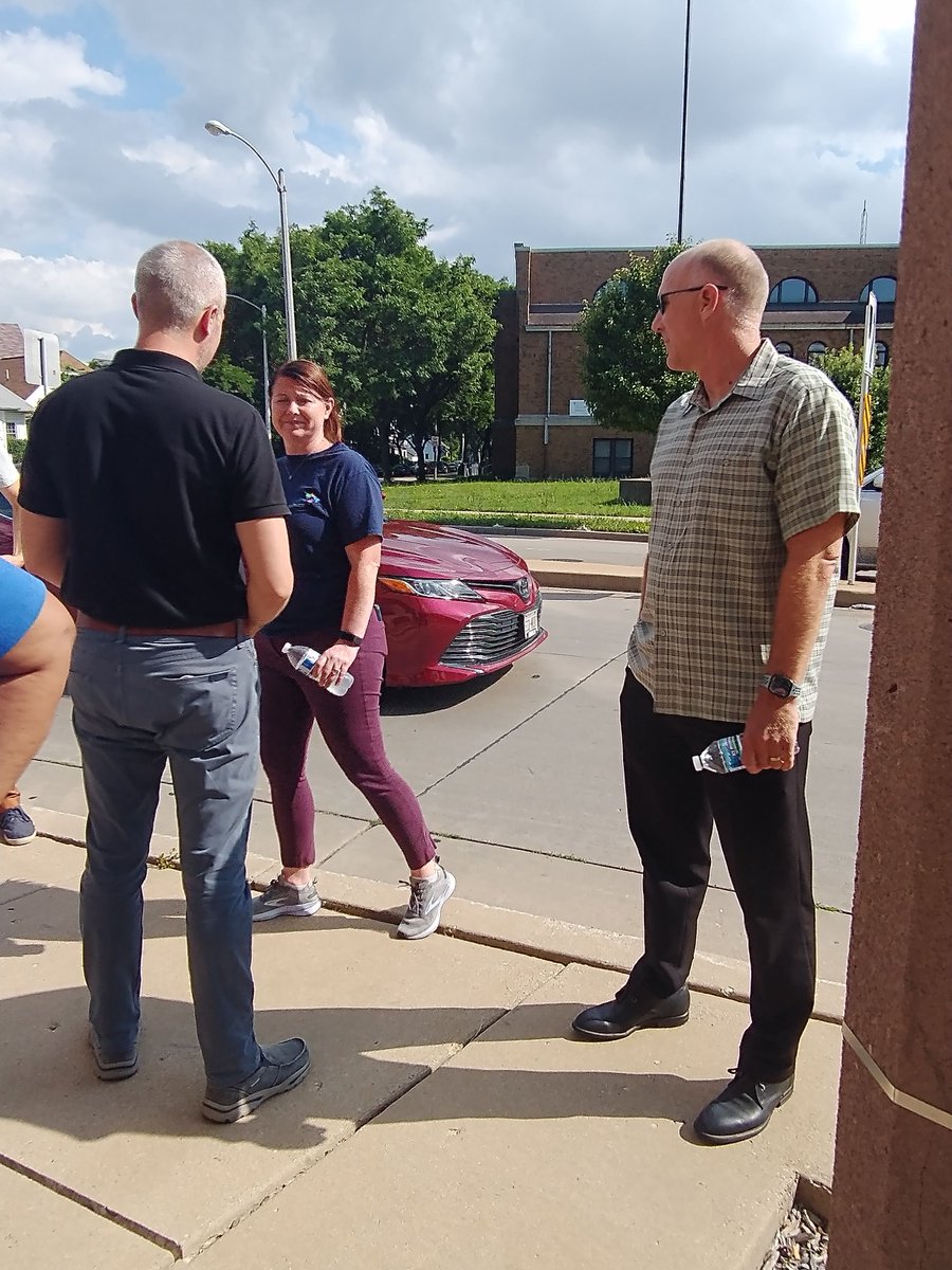 milwaukeedpw's tweet photo. Great to be joined by Ald. Stamper, @milwaukeepolice and @milwaukeedns for a community walk where we enjoyed the Active Street on Galena. And thank you to @safesoundinc &amp; UMCS for hosting us and for all your dedication to the community! https://t.co/4dPfbSrLRo