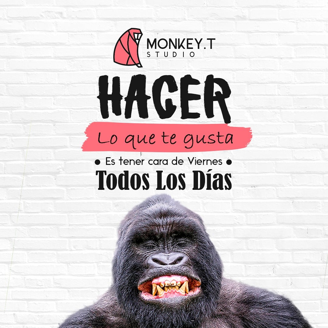 MonkeyTStudio's tweet photo. ¡LLEGÓ EL VIERNES! 🐒💥
¿Cuáles son tus planes para este fin de semana? 🙌🏻
.
#monkeyt #MonkeyTStudio #estudiocreativo #nosdedicamosati #happyfriday #felizviernes #quotes #guayaquil https://t.co/XLTIrVhdMI