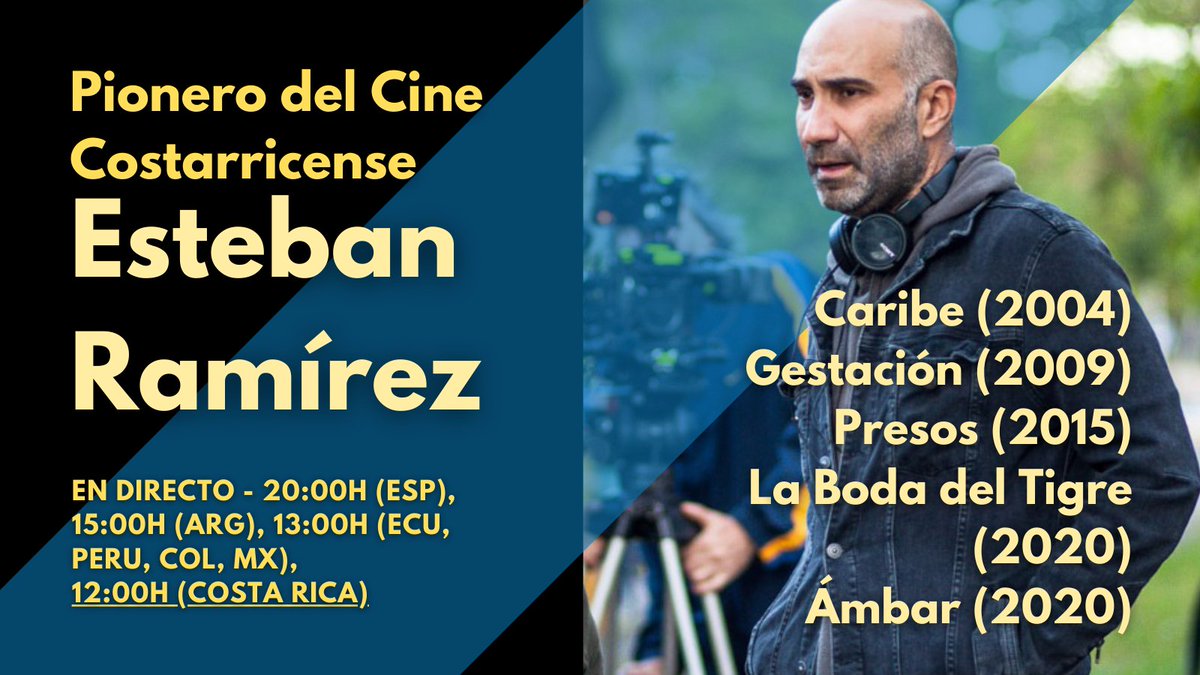 Pionero del cine Costarricense,  director de cine Esteban Ramírez con <a href="/Assumpta/">Assumpter</a> Serna
EN DIRECTO - 20:00H (ESP), 15:00H (ARG), 13:00H (ECU, PERU, COL, MX), 12:00H (C.RICA)  youtube.com/escuelaassumpt…
facebook.com/assumptaserna
twitch.tv/assumptaserna
linkedin.com/in/assumptaser…