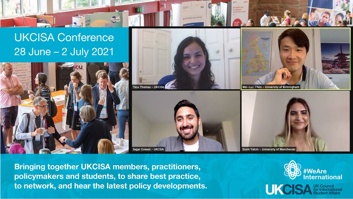 Guild_Intl's tweet image. Many thanks to @UKCISA for inviting me to speak at the annual conference today. It was great listening to Ecem’s and Sagar’s successful initiatives as well as sharing my experience of representing international students at the University of Birmingham. #UKCISA2021