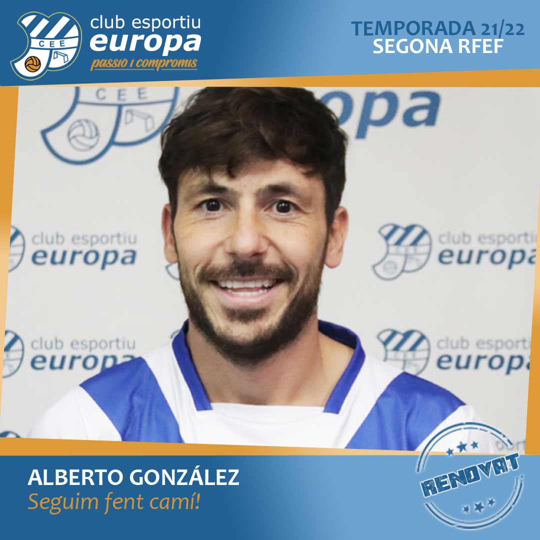 Club Esportiu Europa (@ceeuropa) on Twitter photo 🧱 La muralla segueix intacta!!!
🖊️ Es diu aviat... 12a temporada per a <a href="/gonzabeto8/">Alberto González</a> !!! 😍
💪🏽 Seguim fent camí, Alberto! 😎
#futbolcat #2RFEF3 #ViladeGràcia #SagradaFamília 🧱 La muralla segueix intacta!!!
🖊️ Es diu aviat... 12a temporada per a <a href="/gonzabeto8/">Alberto González</a> !!! 😍
💪🏽 Seguim fent camí, Alberto! 😎
#futbolcat #2RFEF3 #ViladeGràcia #SagradaFamília