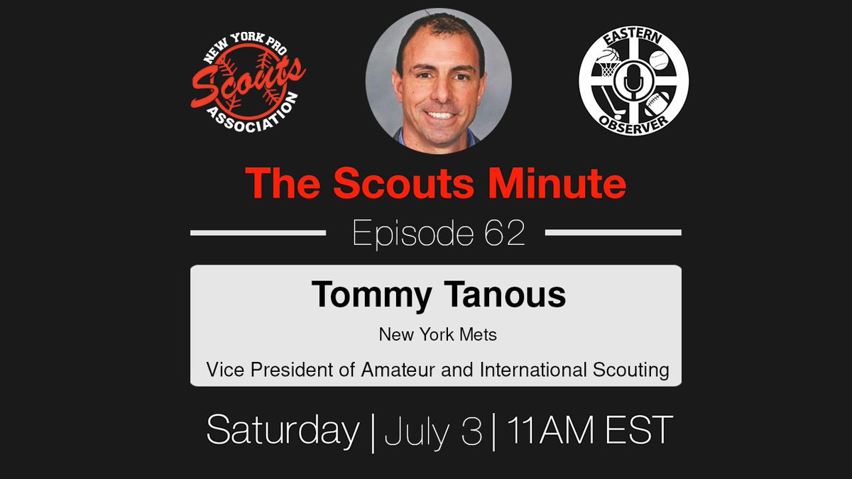 nyproscouts's tweet photo. 🎥: Join @realJoeyJazz of @ObserveEastern tomorrow morning, for Episode # 6️⃣2️⃣ of The Scouts Minute! 🗽⚾️
📆: Saturday, July 3
⌚️: 11 AM (EDT)
🔗: https://t.co/izbWOtOP7a
#LGM | #NYProScouts | #ThisIsMyCrew | #WeAreBlueJays | #AICommitted https://t.co/do9wPXkM34