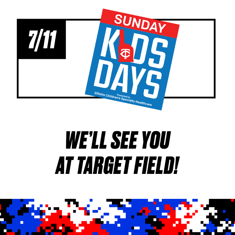 Twins's tweet photo. RT for a chance to win 4 tickets to our game on July 10th OR July 11th vs DET! (2 winners selected)

Join us for Welcome Back Week as we celebrate 100% capacity at Target Field! #MNTwins
