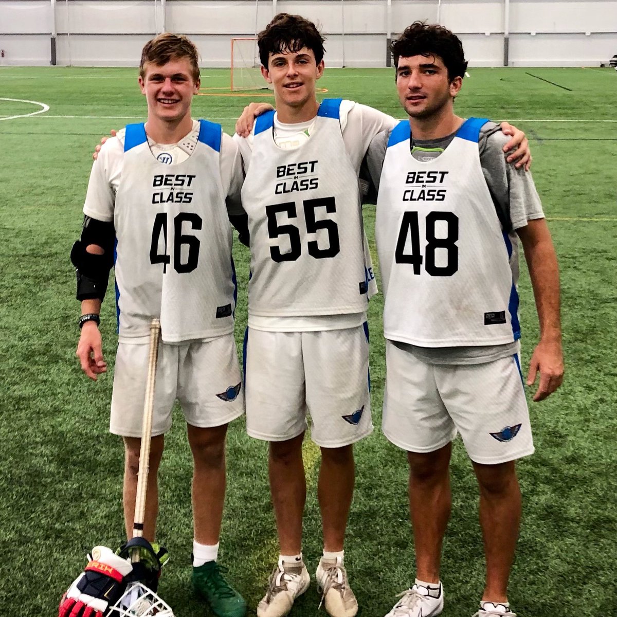 2023s <a href="/HillPlunkett/">Hill Plunkett</a>, <a href="/JamesCanipe2/">James Canipe</a> and <a href="/jack_marlow12/">Jack Marlow</a> repping Thunder at the Best In Class showcase in Delaware ⚡️