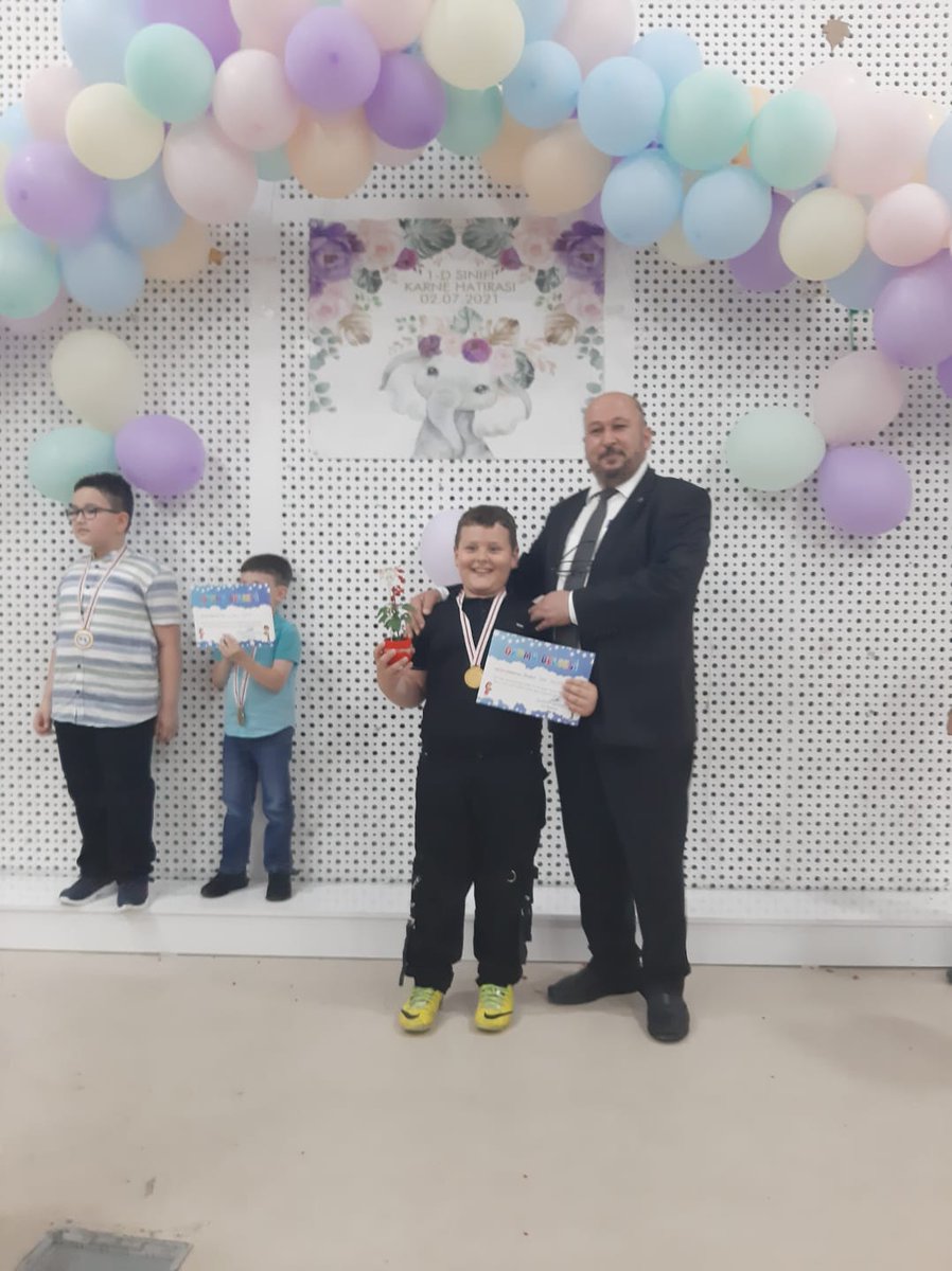 Oğlum Taha'nın karne günü