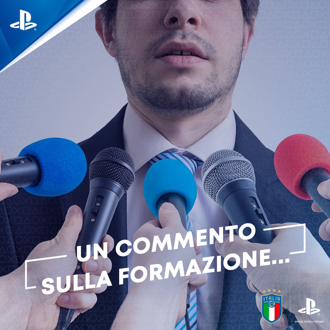 PlayStationIT's tweet photo. Quale tattica può portarci in semifinale? 🤔 Open mic! 🎤 #ForzaAzzurri #PlaySupporters https://t.co/N42gFN9sJg