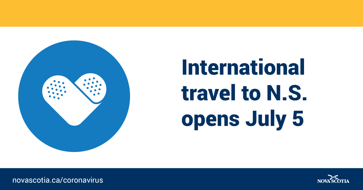 nsgov's tweet photo. Nova Scotia Following Federal Requirements for International Travellers https://t.co/YzyfrzGh3M https://t.co/rplGuyP1ZG