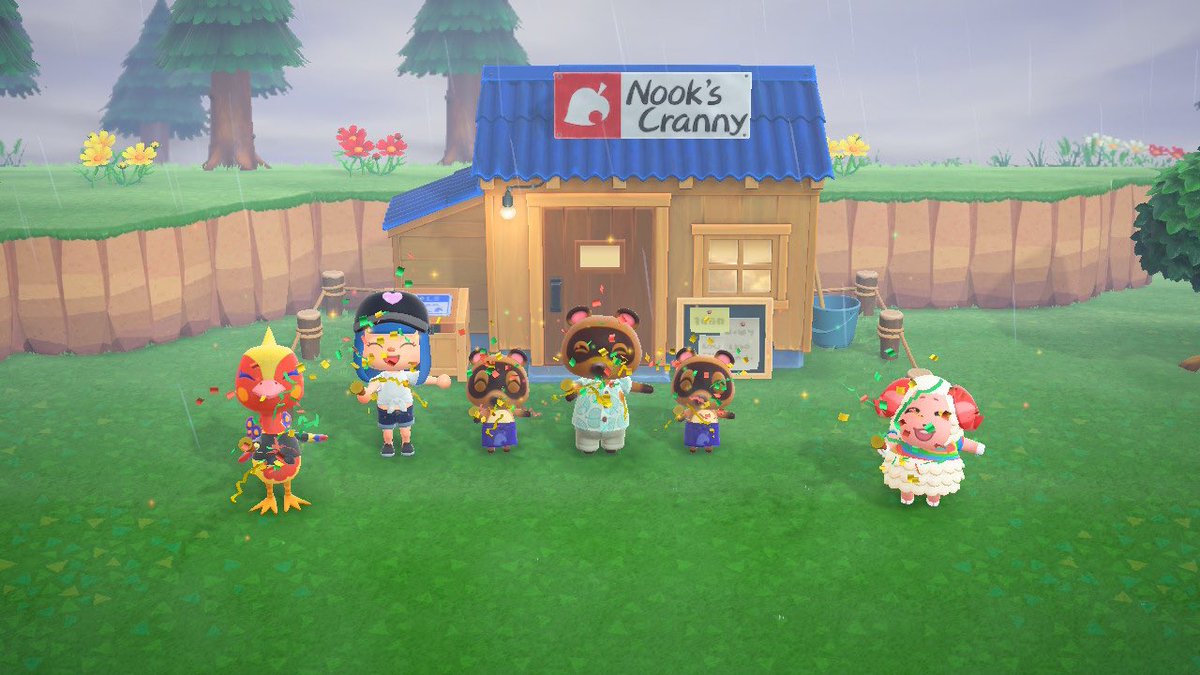 spunkygirlisla1's tweet photo. Nooks Cranny is now open for business! I’ll be out of town for the weekend so I’ll be workin on my island to keep myself entertained! I can’t wait to show you all what I accomplish on SpunkyGirl Island when I get back!😍 #nookscranny #acnewhorizons #aclover #AnimalCrossing https://t.co/o7NCAodx1L