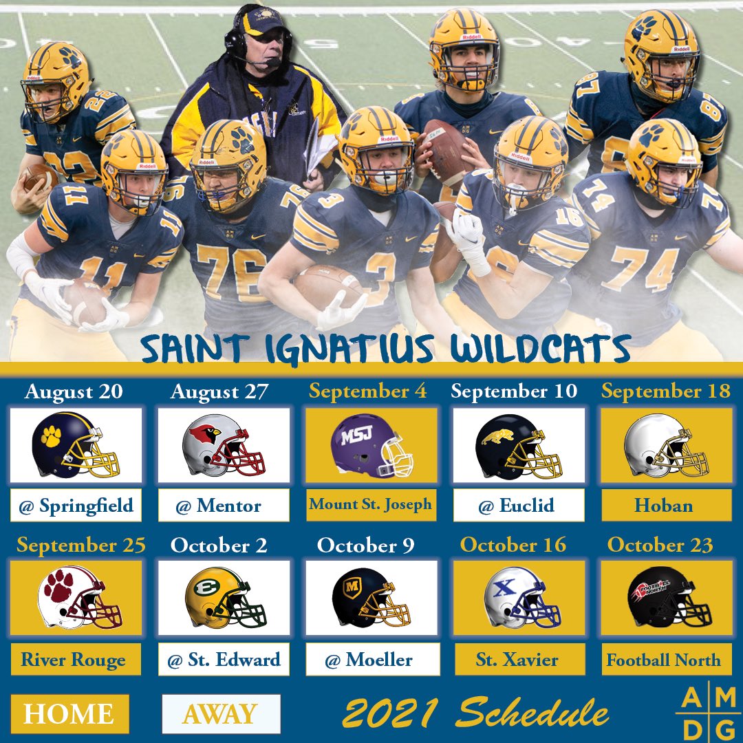 SIHSSports's tweet photo. FB: We’re 49 days away from the opening kick-off of the 2021 season in Springfield! Take a look who the Wildcats will match up against this season! 
#GoCats https://t.co/jJf2szlN7N