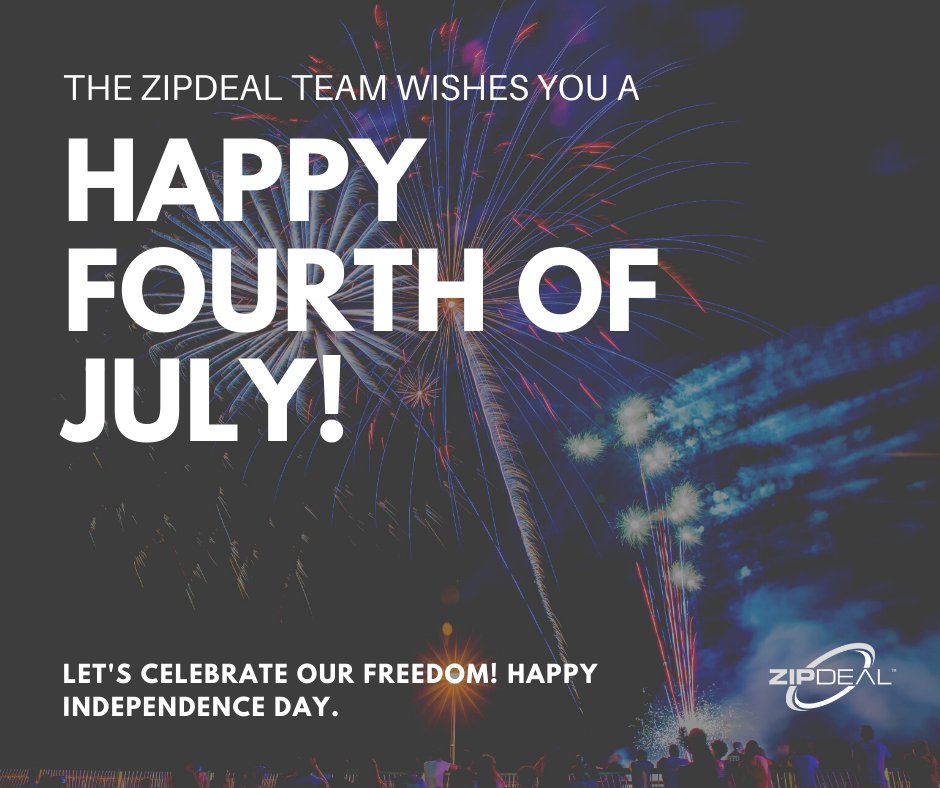 ZipDealAuto's tweet image. Wishing all of you a safe and fun 4th of July weekend!!! 🇺🇸 🇺🇸 🇺🇸