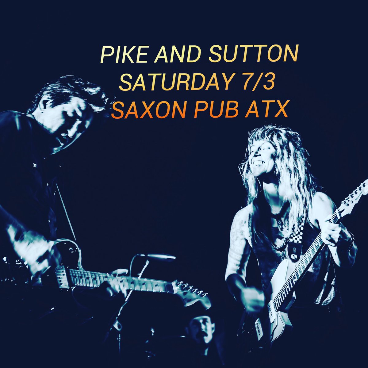 Get to <a href="/saxonpub/">Saxon Pub</a> Saturday 7/3 for the first indoor Pike and Sutton full band show!
