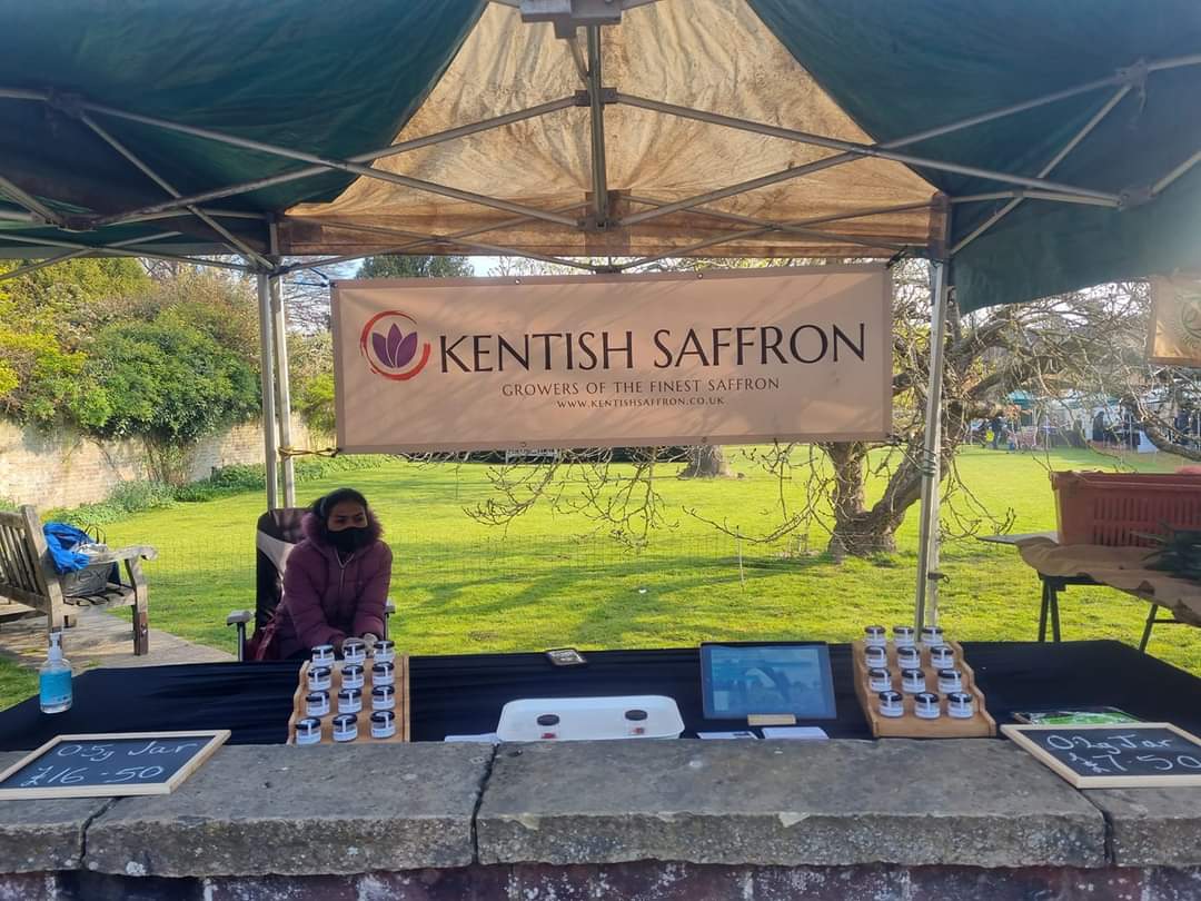 Come and find us <a href="/WyeFarmersMkt/">Wye Farmers Mkt</a> tomorrow morning. We will be selling 0.2g and 0.5 g jars of our Grade 1 Kentish Saffron.