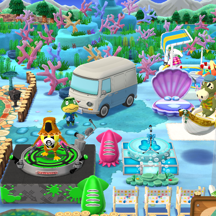 SyrSci's tweet photo. #AnimalCrossing #PocketCamp Syr Sci July: Welcome to “Aqua Park” https://t.co/QE7oy4b8vc
