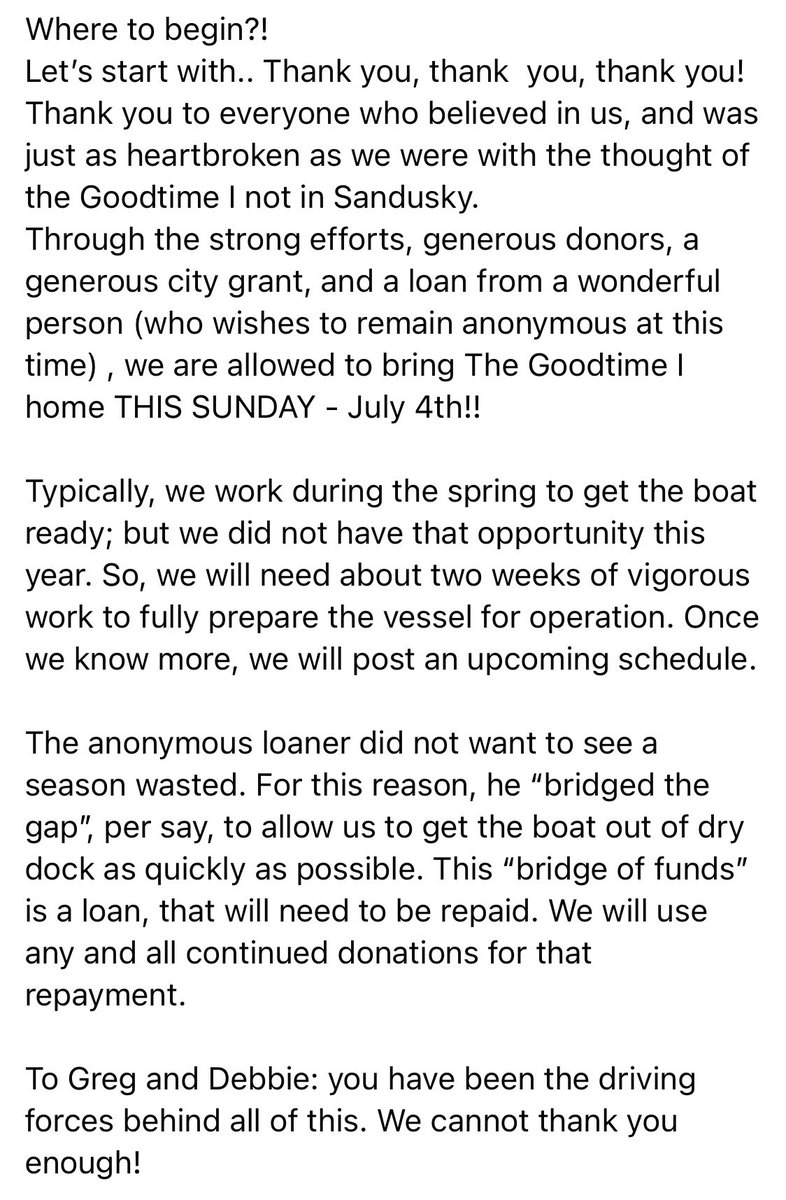 GoodtimeI's tweet photo. 🎆SHE’S COMING HOME!!!🎇 Please read the following update and message from Joe. https://t.co/vAa2VCnqh5